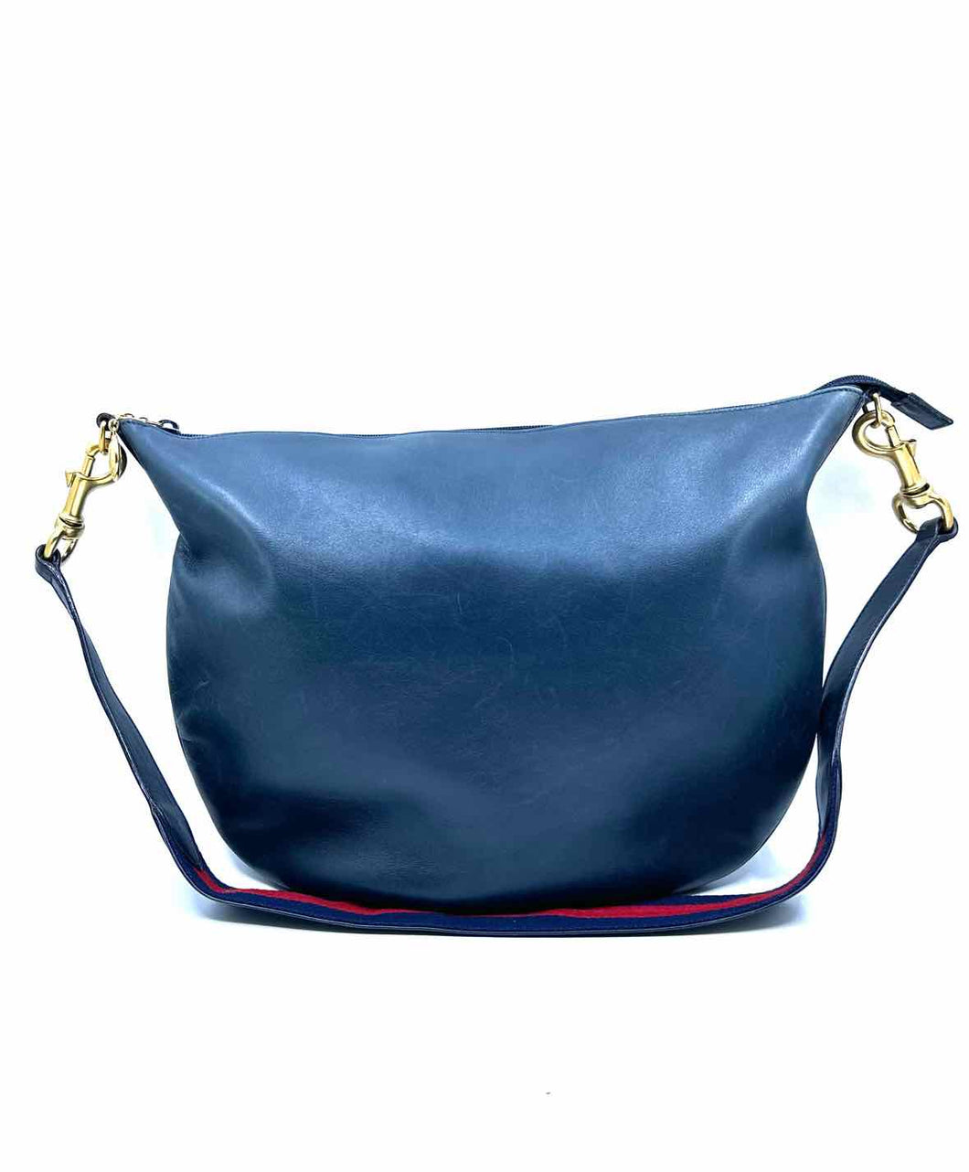 GUCCI Navy Leather Solid Handbag