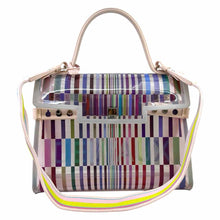 Load image into Gallery viewer, DELVAUX  Batignolles Pink PVC Stripe Handbag
