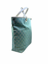 Load image into Gallery viewer, GUCCI Baby Blue Canvas Monogram Handbag
