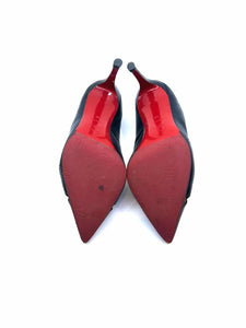 CHRISTIAN LOUBOUTIN Size 9 Black Leather Pumps