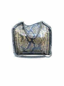 STELLA MCCARTNEY Black & Beige Vegan Leather Handbag