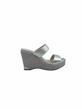 Load image into Gallery viewer, JIMMY CHOO Size 6.5 Gold Leather Wedge

