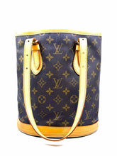 Load image into Gallery viewer, LOUIS VUITTON Petit Bucket Brown Coated canvas Monogram Handbag
