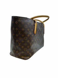 LOUIS VUITTON BROWN & BEIGE Coated canvas Handbag