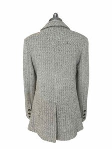 CHANEL Size 8 Light Grey Poly Blend Blazer