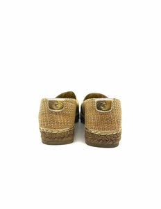 JIMMY CHOO Size 8 Natural CORK Woven Flats