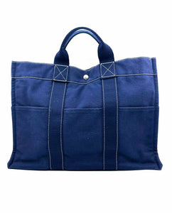 HERMES Navy Handbag