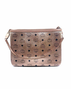 MCM Rosegold Leather Handbag