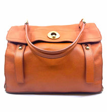 Load image into Gallery viewer, YVES SAINT LAURENT Orange Leather Solid Handbag
