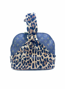 LOUIS VUITTON Brown Coated canvas Leopard Handbag