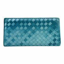Load image into Gallery viewer, BOTTEGA VENETA Blue Leather Wallet
