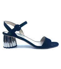 Load image into Gallery viewer, PRADA Size 9 Black Suede Sandals
