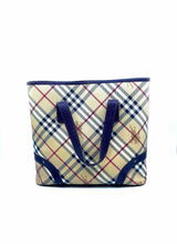 Load image into Gallery viewer, BURBERRY Beige, Brown Coated canvas Plaid Handbag
