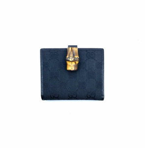 GUCCI Black Canvas Wallet