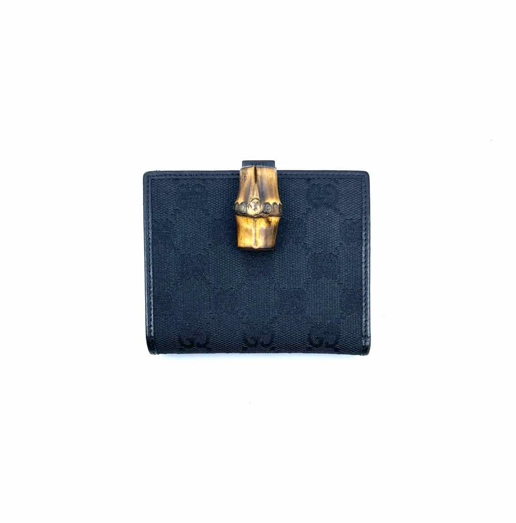 GUCCI Black Canvas Wallet