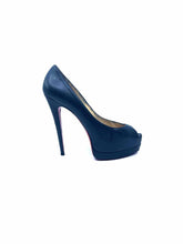 Load image into Gallery viewer, CHRISTIAN LOUBOUTIN Size 10 Black Leather Solid Pumps
