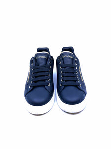DOLCE & GABBANA Size 7.5 Black Sneakers
