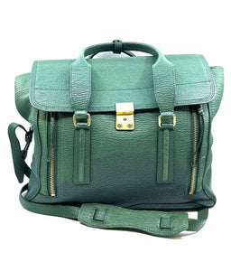 3.1 PHILLIP LIM Green Leather Solid Handbag