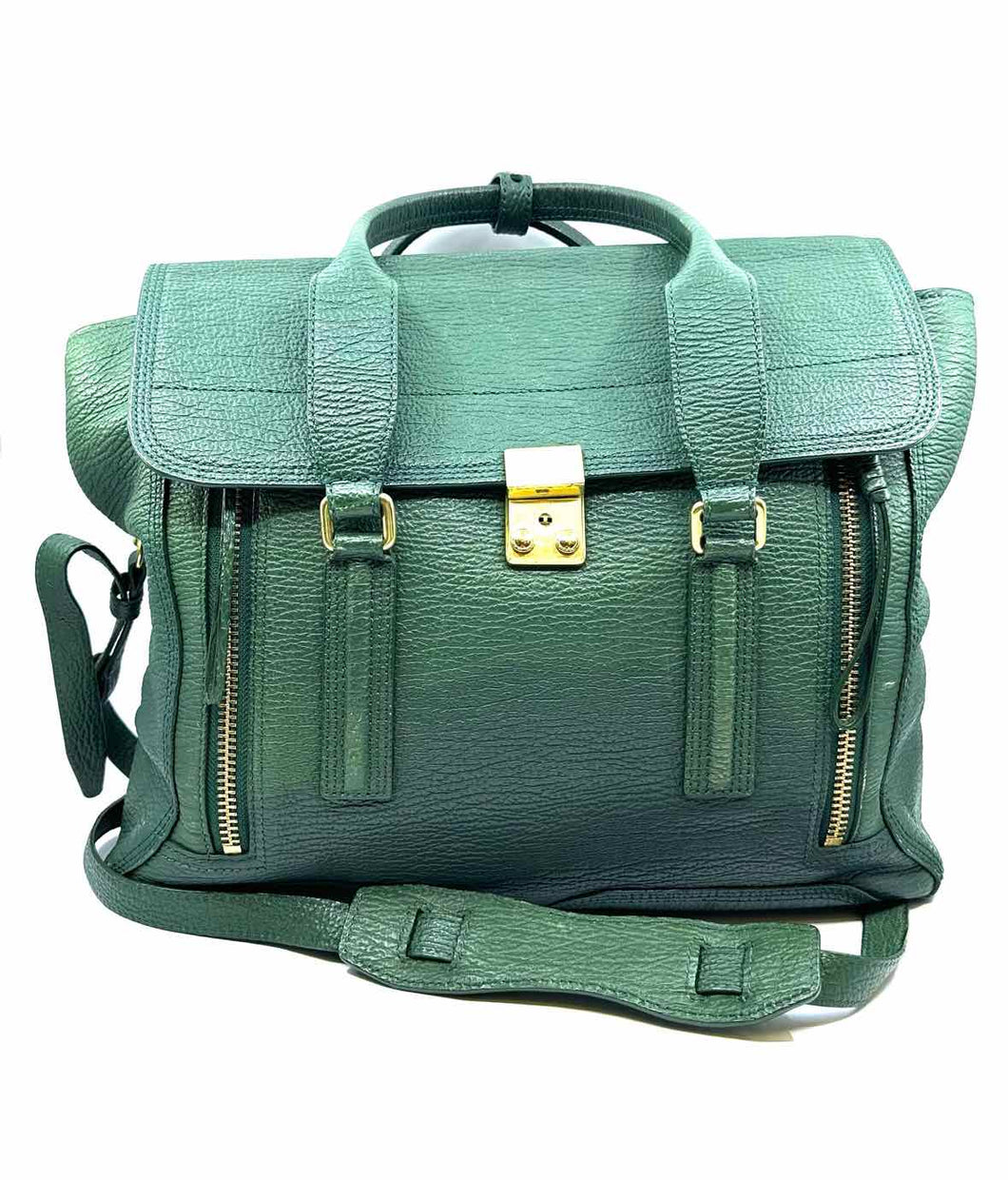 3.1 PHILLIP LIM Green Leather Solid Handbag