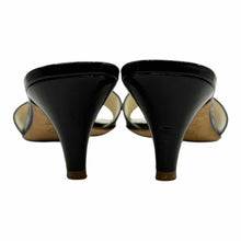 Load image into Gallery viewer, CHANEL Size 9.5 Black Patent Leather Solid Sandals
