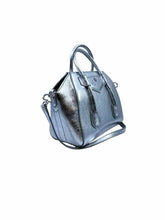 Load image into Gallery viewer, GIVENCHY Mini Antigona Lock bag Silver Leather Metallic Solid Handbag
