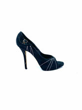 Load image into Gallery viewer, CHRISTIAN DIOR Size 7.5 Black Suede Solid Pumps
