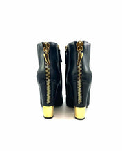 Load image into Gallery viewer, GIUSEPPE ZANOTTI Size 9 Black Leather Ankle Boot
