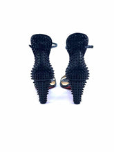 Load image into Gallery viewer, CHRISTIAN LOUBOUTIN Size 6.5 Black Patent Leather Spikes Pumps
