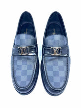 Load image into Gallery viewer, LOUIS VUITTON Size 7 Black, Grey Men's Loafers
