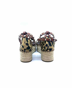 VALENTINO GARAVANI Size 9 Beige Leopard Sandals