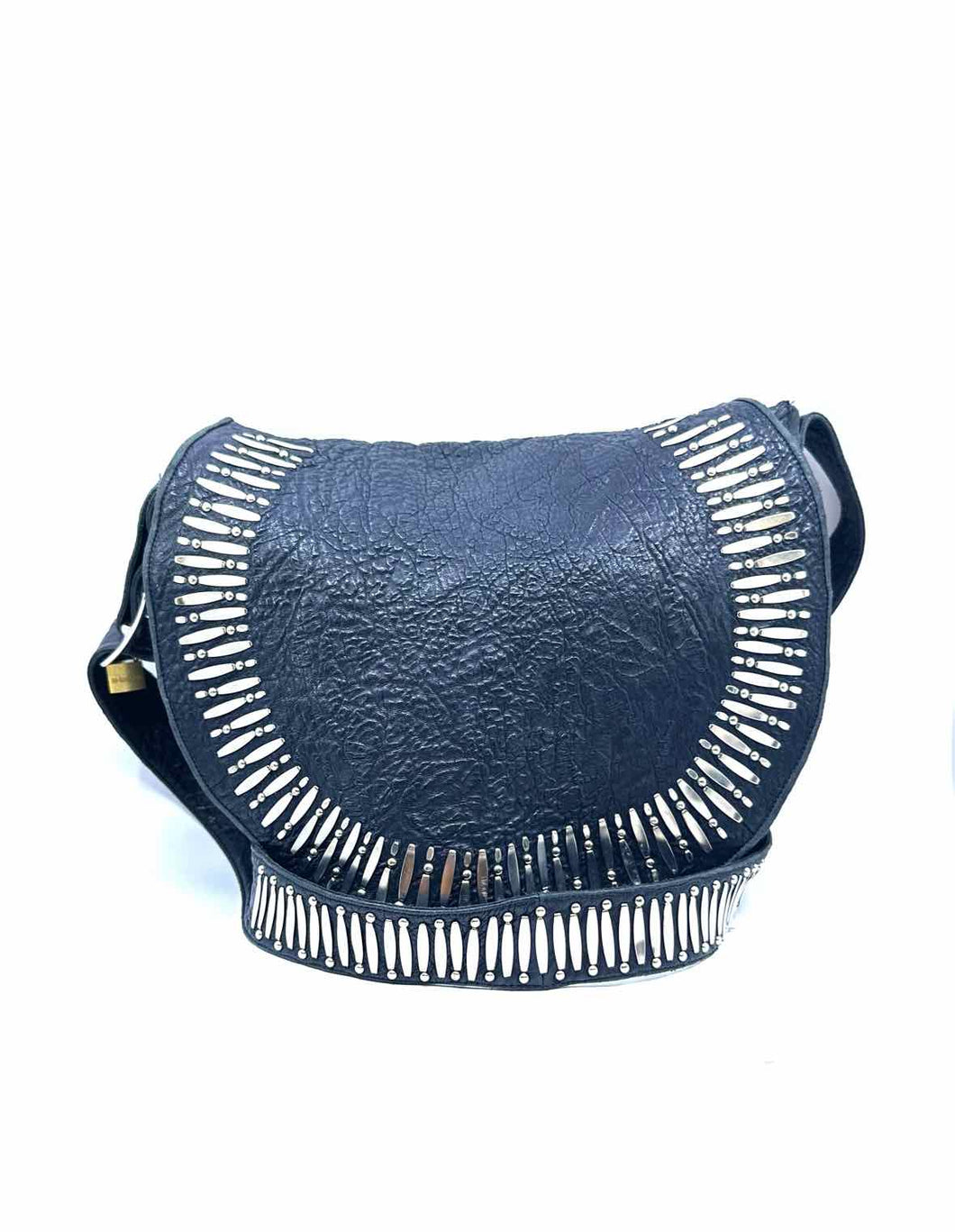 COLLEEN CORDERO Black Leather Solid Handbag