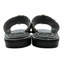 Load image into Gallery viewer, RENE CAOVILLA Size 5 Gold, Silver Crystal Geometric Sandals
