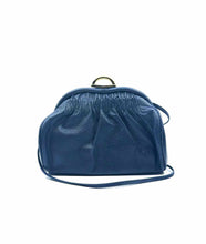 Load image into Gallery viewer, ETRO Navy Lizard Solid Handbag
