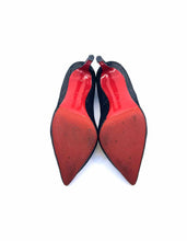 Load image into Gallery viewer, CHRISTIAN LOUBOUTIN Size 9 Black, silver Pumps
