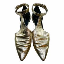 Load image into Gallery viewer, CELINE Leather Metallic Pumps | 8.5
