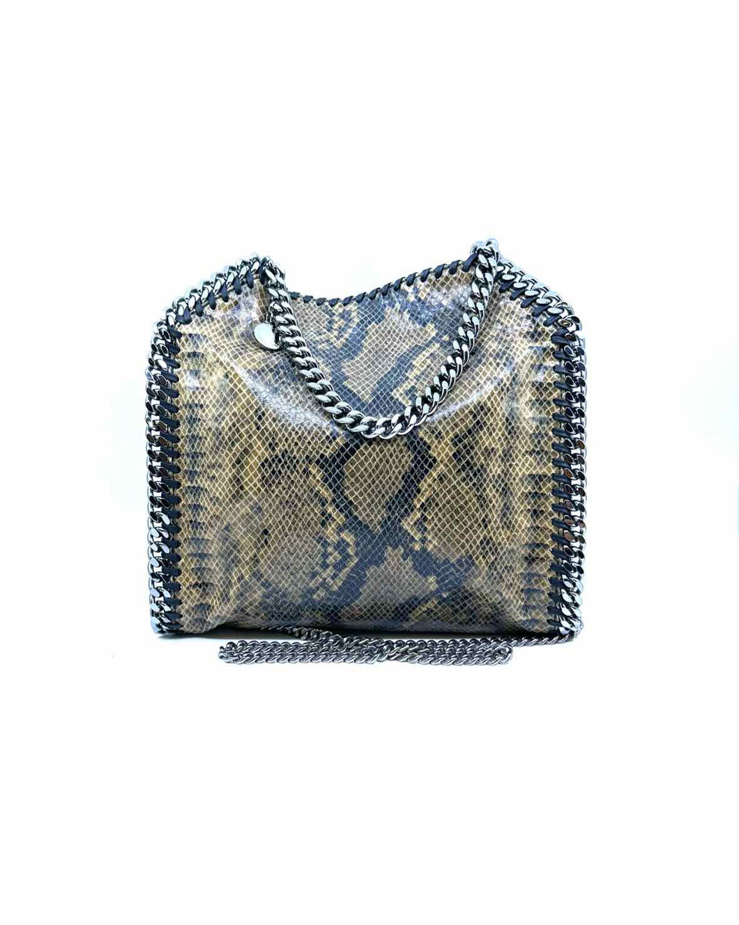 STELLA MCCARTNEY Black & Beige Vegan Leather Handbag