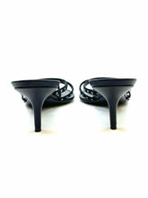 Load image into Gallery viewer, LOUIS VUITTON Size 8.5 Black &amp; White LOGO Slide
