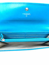 Load image into Gallery viewer, CHANEL Turquoise Leather Wallet
