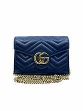 Load image into Gallery viewer, GUCCI Black Leather Flap Marmont Handbag

