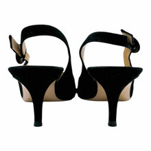 Load image into Gallery viewer, GIANVITO ROSSI Size 9 Black Suede Solid Slingback
