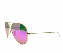 Load image into Gallery viewer, RAY BAN Pink, Gold Aviator Solid Sunglasses
