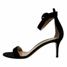 Load image into Gallery viewer, GIANVITO ROSSI Size 10 Black Suede Solid Sandals
