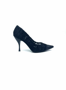 DOLCE & GABBANA Size 9 Black Lace Pumps