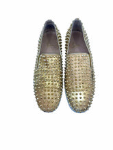 Load image into Gallery viewer, CHRISTIAN LOUBOUTIN Size 13 Gold Men&#39;s Sneakers
