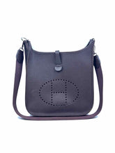 Load image into Gallery viewer, HERMES Evelyne 29 Brown Leather Solid Handbag
