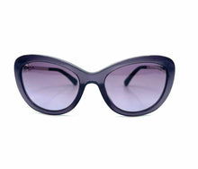 Load image into Gallery viewer, CHANEL Plum Cat Eye Solid Sunglasses

