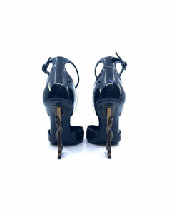 SAINT LAURENT Size 8 Black Patent Leather Pumps