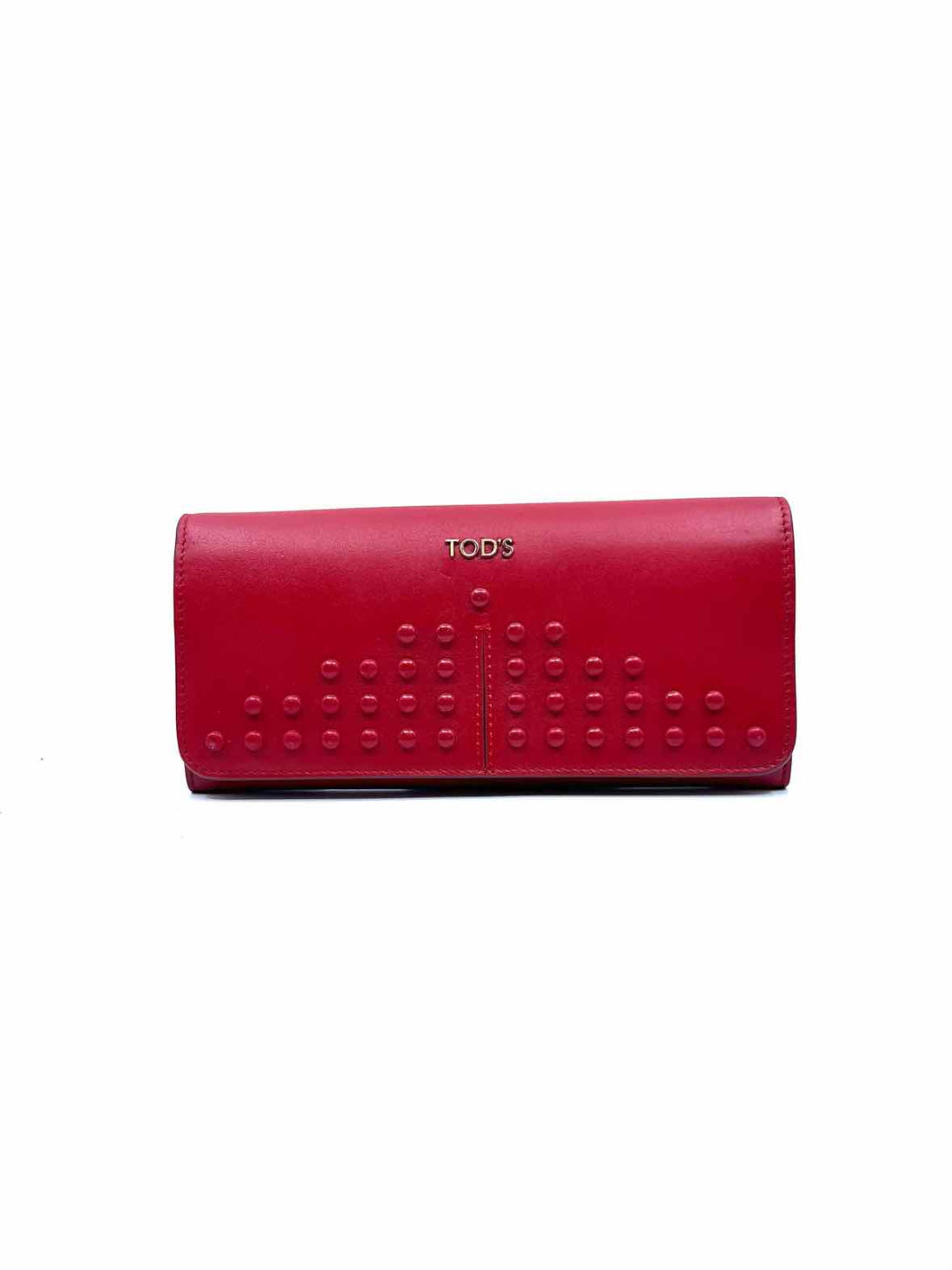 TOD'S Red Leather Wallet