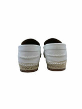 Load image into Gallery viewer, HERMES Size 9 White Leather Loafers
