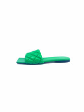 Load image into Gallery viewer, BOTTEGA VENETA Size 8.5 Green Leather Sandals

